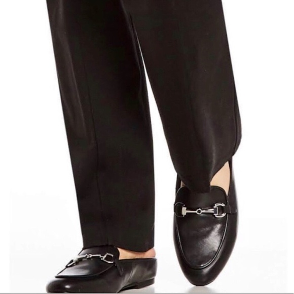 Vionic Adeline Leather Slip-On Mules in Black 8.5